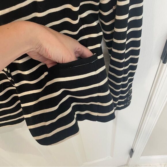 A New Day Black Stripes Button Detail Soft Blazer Women’s Size S - Picture 5 of 5